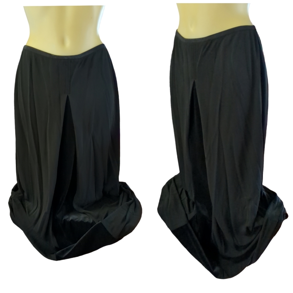 J JILL Solid Black Maxi Skirt
